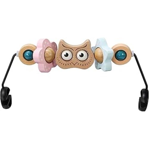 Amazon.com: TinlyFinly Baby Bouncer Toy Bar Wooden Compatible with Baby Bjorn Bouncer, Bouncer Toy Attachment, Tight and Secure Fit, So Fun to Watch, Touch and Spin for Babies All Ages (Wood Color Owl) : Toys & Games