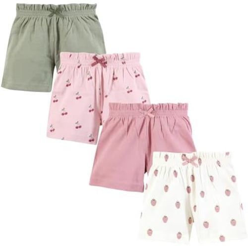 Hudson Baby Unisex Baby Shorts Bottoms 4-Pack