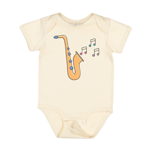 Inktastic Saxophone Player Music Baby Bodysuit
