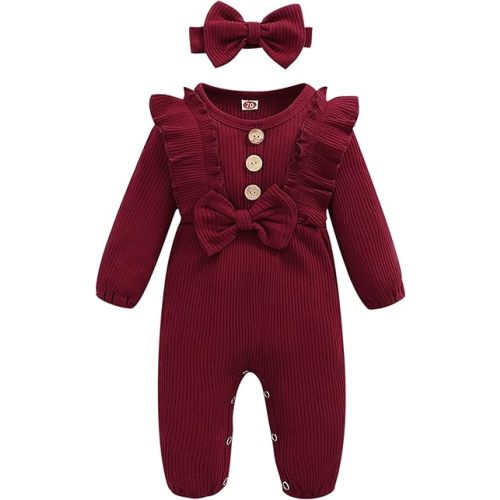 Mioglrie Newborn Baby Girl Clothes One Piece Jumpsuits Clothes Short Sleeve Rompers Summer Clothes for Baby