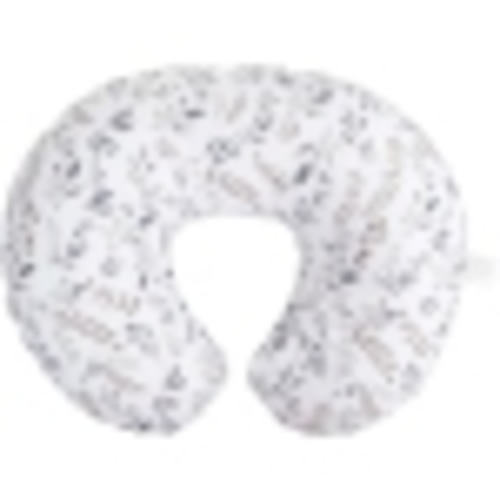 Boppy Nursing Pillow Original Support, Gray Taupe Leaves, Ergonomic Nursing Essentials for Bottle and Breastfeeding, Firm Fiber Fill, with Removable Nursing Pillow Cover, Machine W