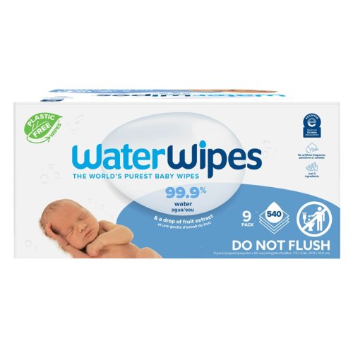 WaterWipes Original 99.9% Water Based Baby Wipes, 9 pk