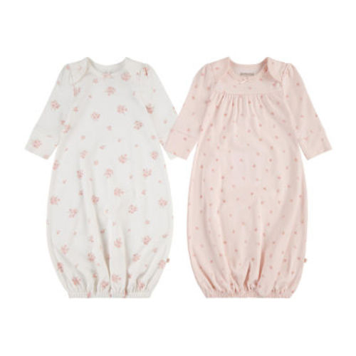 Huggies Baby Girls Crew Neck Long Sleeve 2-pc. Nightgown
