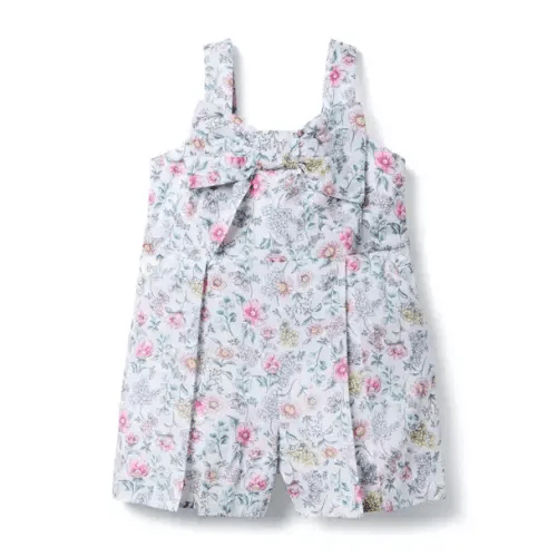 Girl White Floral The Floral Bow Romper by Janie and Jack