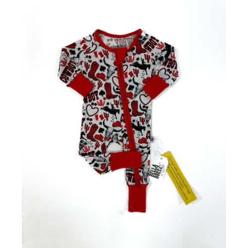 Red Cowboy Bamboo Sleeper READ DESCRIPTION – Bella-Breez Boutique