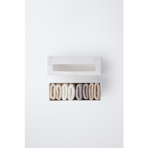 FOUR-PACK OF SOCKS WITH COLOR BOX - Light beige | ZARA United States
