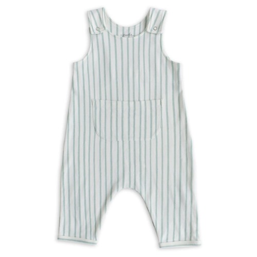 Stripe Organic Cotton Overalls