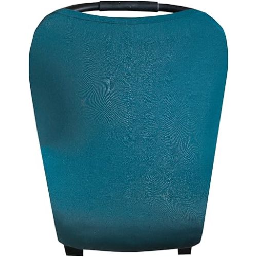 Copper Pearl Multi-Use Cover: Car Seat Covers, Nursing Cover, and Stroller Cover for Sun - Stretchy Fabric, All-Season Use, Stylish Designs, Easy Access for Moms - Steel