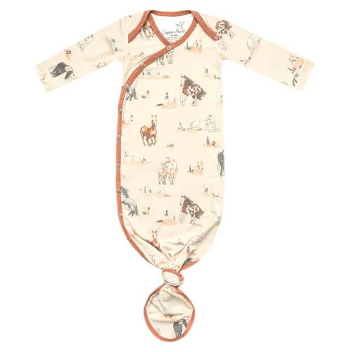 Newborn Knotted Gown - Montana