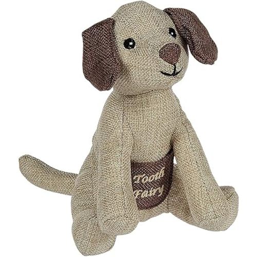 Maison Chic | Chance the Rescue Puppy Dog Tooth Fairy Pillow Stuffed Animal Plush Doll with Pocket | First Loose Tooth Toy | Celebrate First Milestone