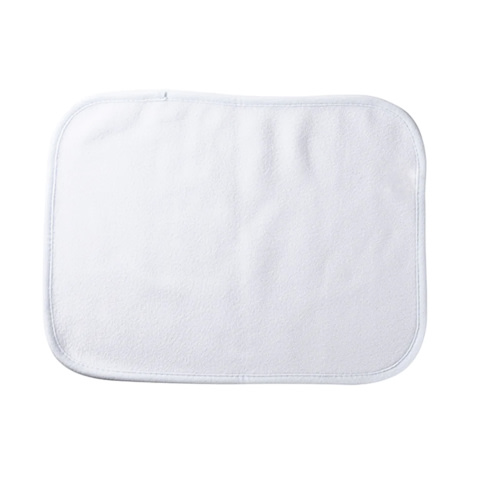 Flannel Unisex Burp Cloth 5 Pack Size 11"x 18" White