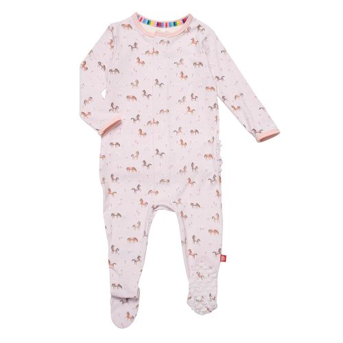 Magnetic Me RightFit Magnetic Toddler Footie Pajamas | Silky Soft Modal Fabric | Toddler Sleepers Available in Sizes 9M - 24M
