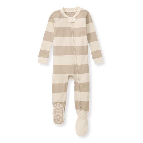 Burt's Bees Baby baby-boys Sleeper Pjs, 100% Organic Cotton, One-piece Footie, Zip Up Jumpsuit, Snug Fit Pajamas
