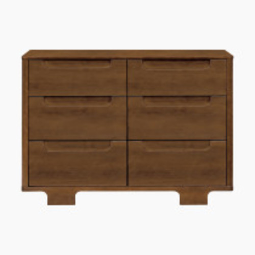 babyletto Yuzu 6-Drawer Dresser - Natural Walnut