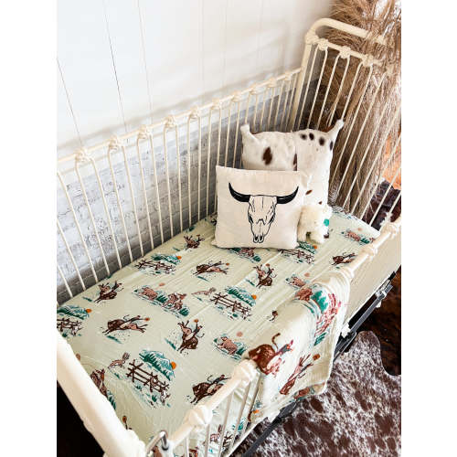 Old Faithful Fitted Crib Sheet 2.0