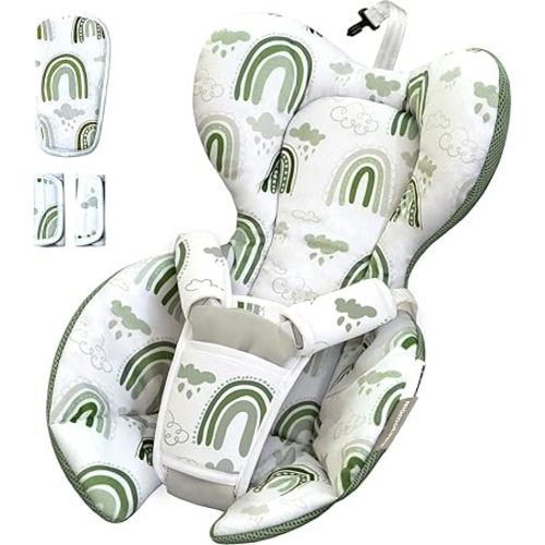 Infant Insert Compatible with 4moms RockaRoo and MamaRoo Multi-Motion Baby Swing for Newborn,Soft & Cool Mesh Fabric, Reversible Design,Newborn Insert with Head and Body Support,Machine Washable