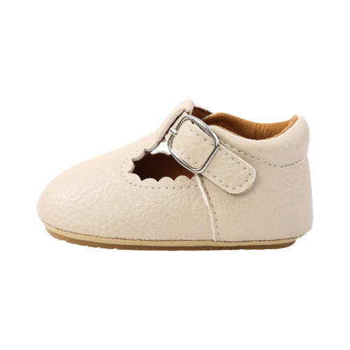Otqutp Flat Sole Sandals for Kids Toddlers Girls Shoes Children's Shoes Non Slip Soft Soled PU Leather Shoes Single Shoes for Baby 0-12Months