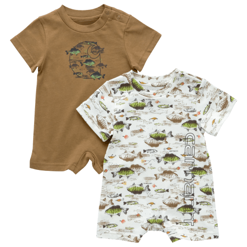 Carhartt Fishing Short-Sleeve Romper 2-Piece Set for Babies