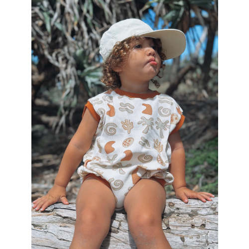 Island vibes ribbed baggy jumpsuit