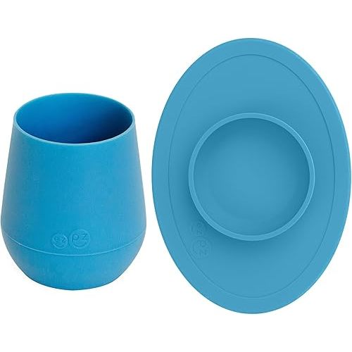ezpz Tiny Cup (Blue) + Tiny Bowl (Blue)