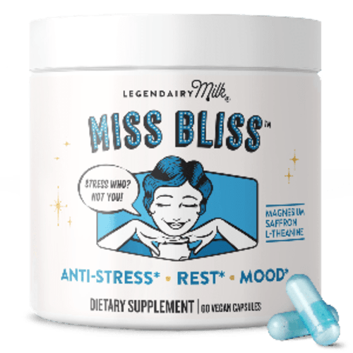 Miss Bliss™ Anti-Stress Supplement with Saffron L-Theanine – Legendairy Milk