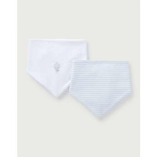 Organic Cotton Up In The Air Bibs – Set of 2 | View All Baby | The White Company US