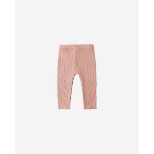 QUINCY MAE - Ribbed Legging Pink – 0-3 Months