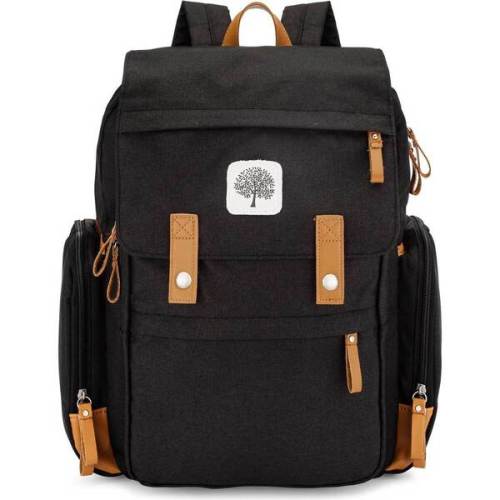 Birch Large Zipper Diaper Backpack, Black - Parker Baby Co. | Maisonette