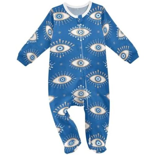 Dussdil Baby One-Piece Footies Newborn Rompers Pajamas Cotton Footed Pjs for Sleep Play Boys Girls