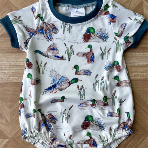 Duck Printed Bubble Romper | The Holler Boutique