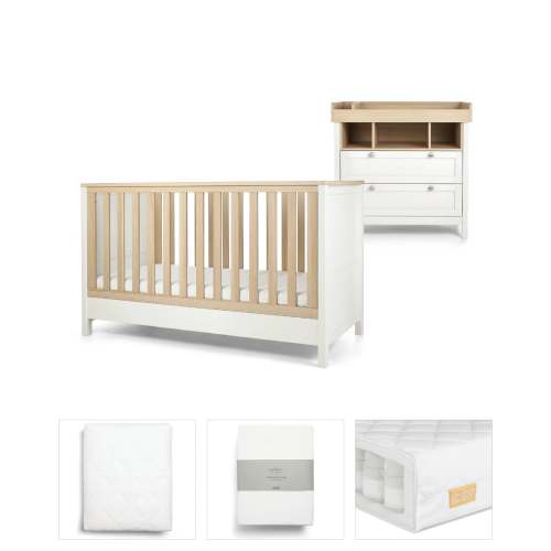 Mamas&Papas Harwell WHITE 5 Piece Set | Tiny Tots Baby Store