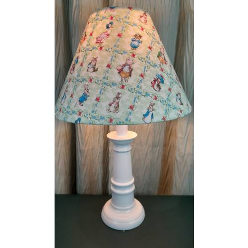 Beatrix Potter accent/Nursery lamp, Peter Rabbit baby lamp, Woodland table lamp, bunny boy girl lamp/gift, Benjamin bunny Jemima Puddle Duck