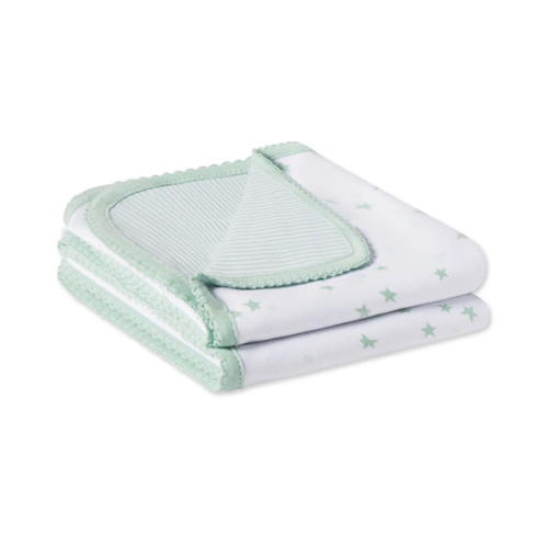 Reversible Baby Blanket in Parisian Green — Default Title