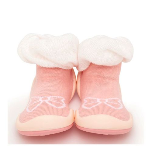 Komuello Baby Shoes - Bow / White Size 18-24m