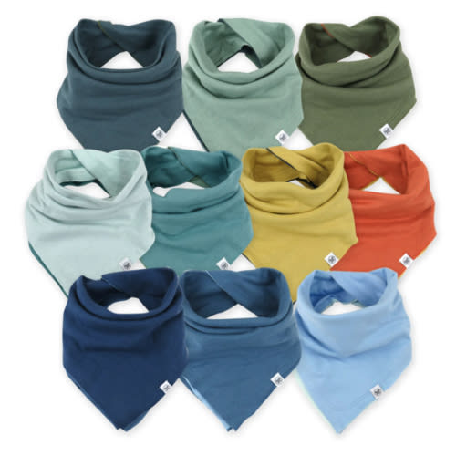 Multipack Organic Cotton Reversible Bandana Bibs | Honest Baby Clothing
