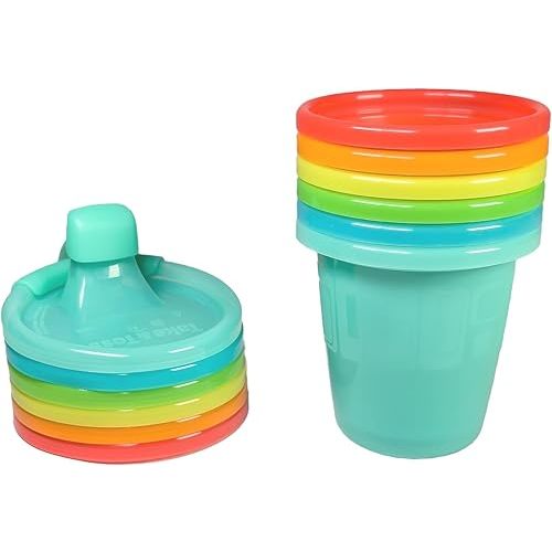 The First Years Take and Toss Spill-Proof Sippy Cup, Assorted, Pack of 6