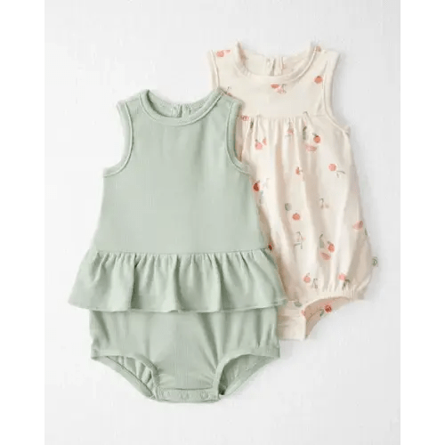 Baby 2-Pack Organic Cotton Bubble Rompers - Little Planet | Carter's