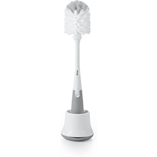 OXO Tot Bottle Brush with Nipple Cleaner and Stand - Gray