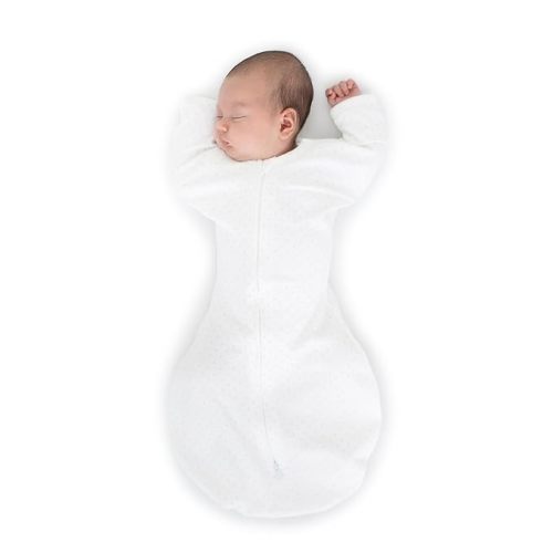 SwaddleDesigns Transitional Swaddle Sack with Arms Up, Sterling, Medium