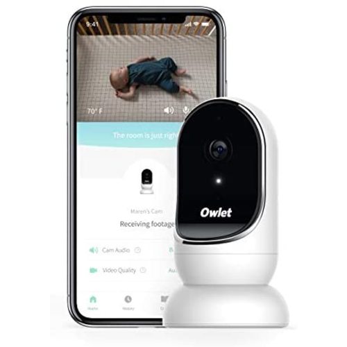 Owlet Cam Baby Monitor— Camera with Night Vision and Audio — Sound and Motion Notifications — Secure, Encrypted HD Video for Baby Safety