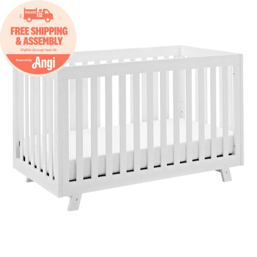 Storkcraft Beckett 3-in-1 Convertible Baby Crib, White