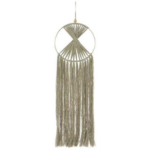 Sage Twisted Macrame Hoop Wall Decor