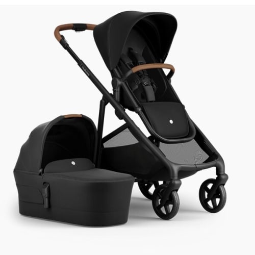 BabyBee Juno Pram - Black Tan