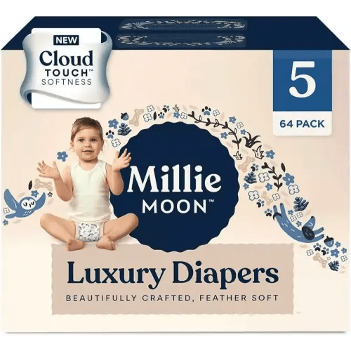 Millie Moon Luxury Diapers - (Size 5 and Count 64)
