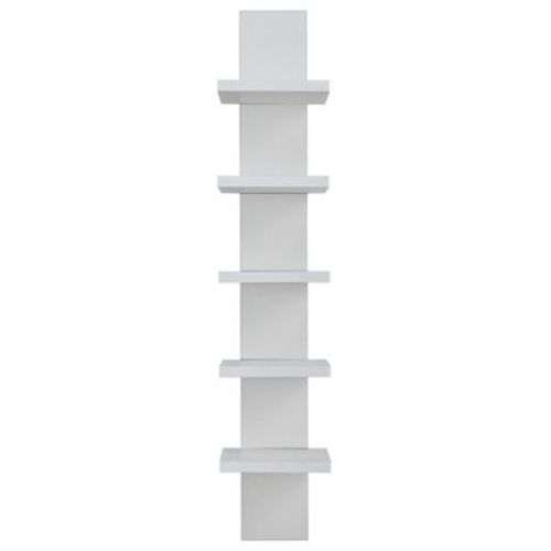 30" x 6" Slim Vertical Column Wall Shelf - Danya B., Color: White