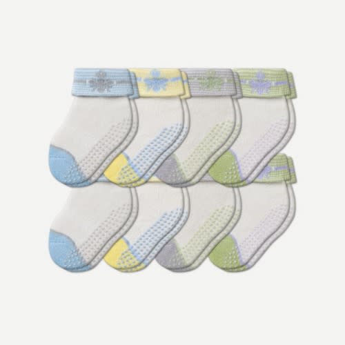 Baby Gripper Socks 8-Pack (6-12 Months) - Bombas