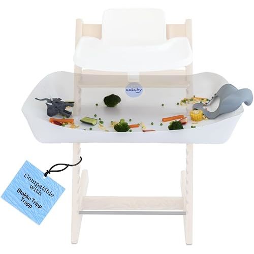 Catchy - The Food and Mess Catcher for the Stokke Tripp Trapp - Catchy Food Catching Accessory for Highchairs - Baby & Toddler Food Mat - High Chair Food Catcher - High Chair Accessories