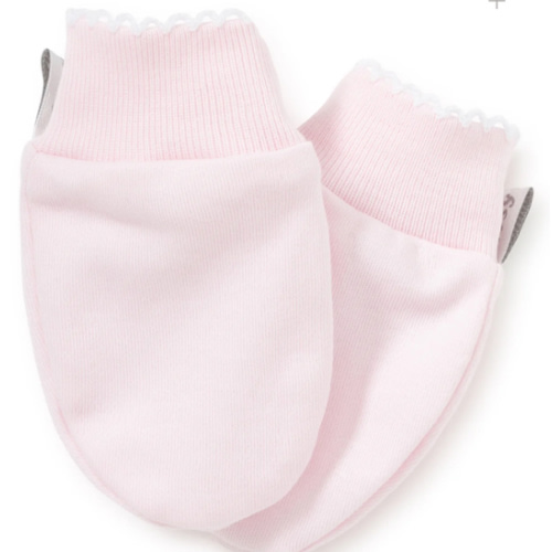 Pink/White Kissy Basics Mittens