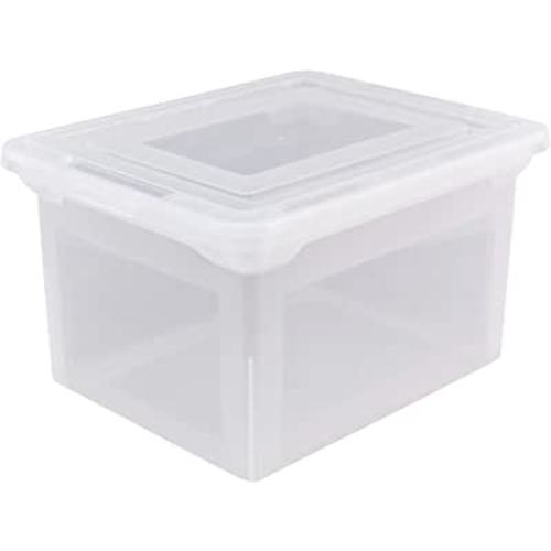 Amazon.com: Office Depot® Brand Letter And Legal File Tote, 18" L x 14 1/4" W x 10 7/8" H, Clear : Office Products