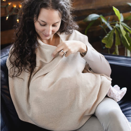 Cozy Canopy™ Natural Nursing Cover for Baby | Burt's Bees Baby®